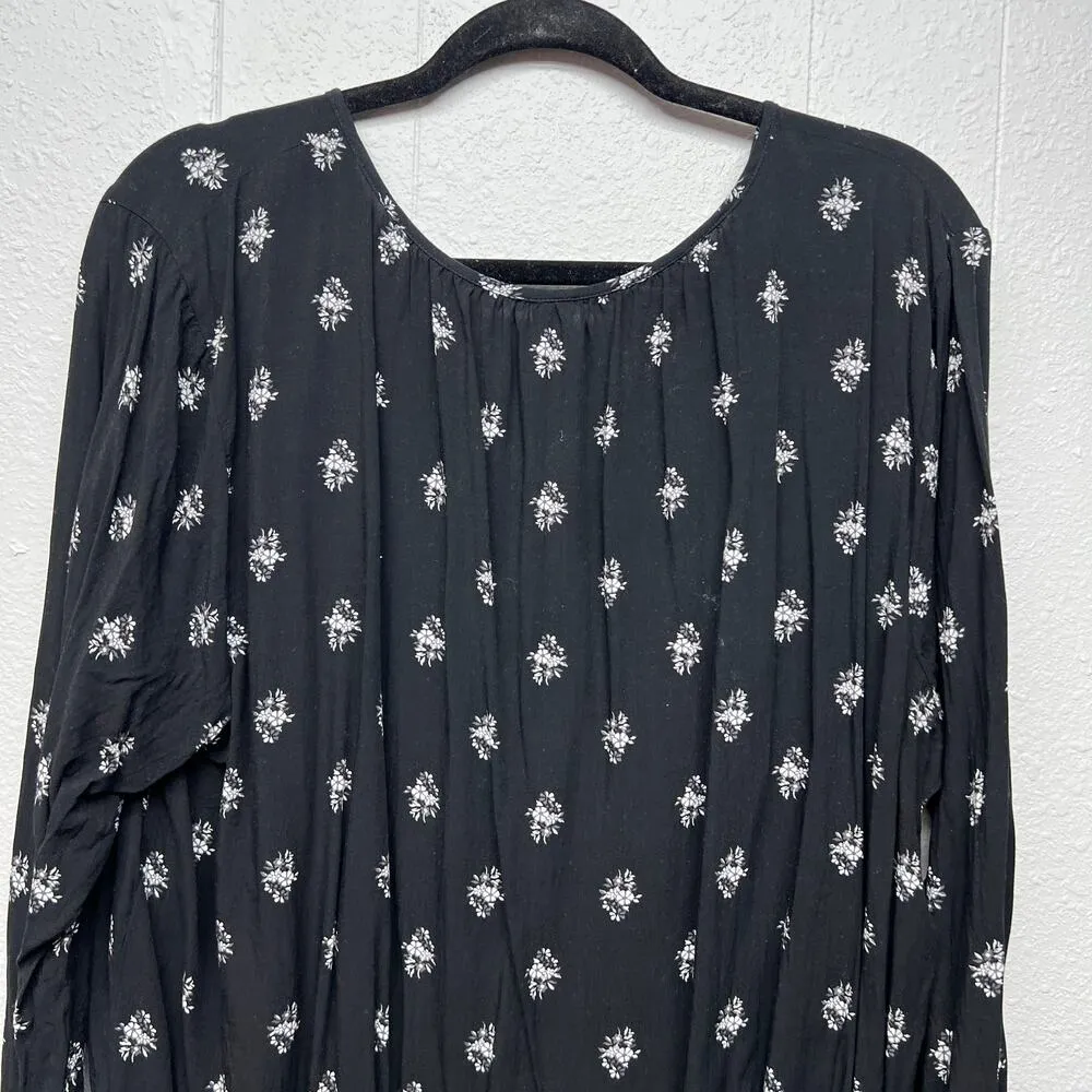 Old Navy Floral Puff Sleeve Top Womens XXL Lightweight Bohemian Contemporary - Image 7