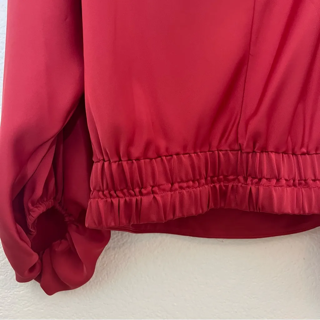 Ramy Brook Sonja Off The Shoulder Top In Ruby Red XS - Image 6