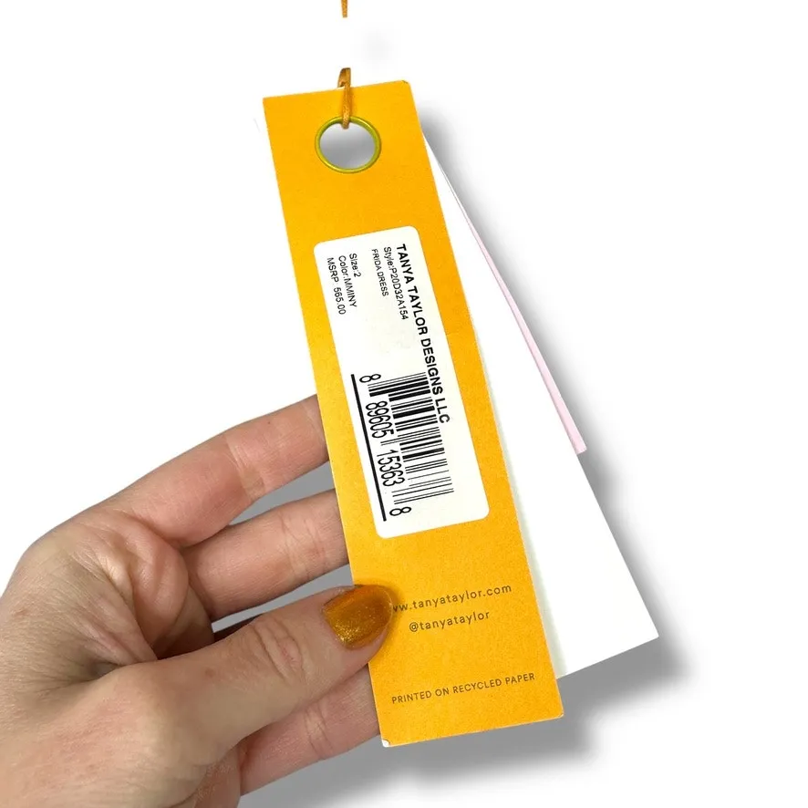 Tanya Taylor NWT Frida Tie Waist Cotton Mixed Meadow Blue Floral Wrap Midi Dress - Image 14