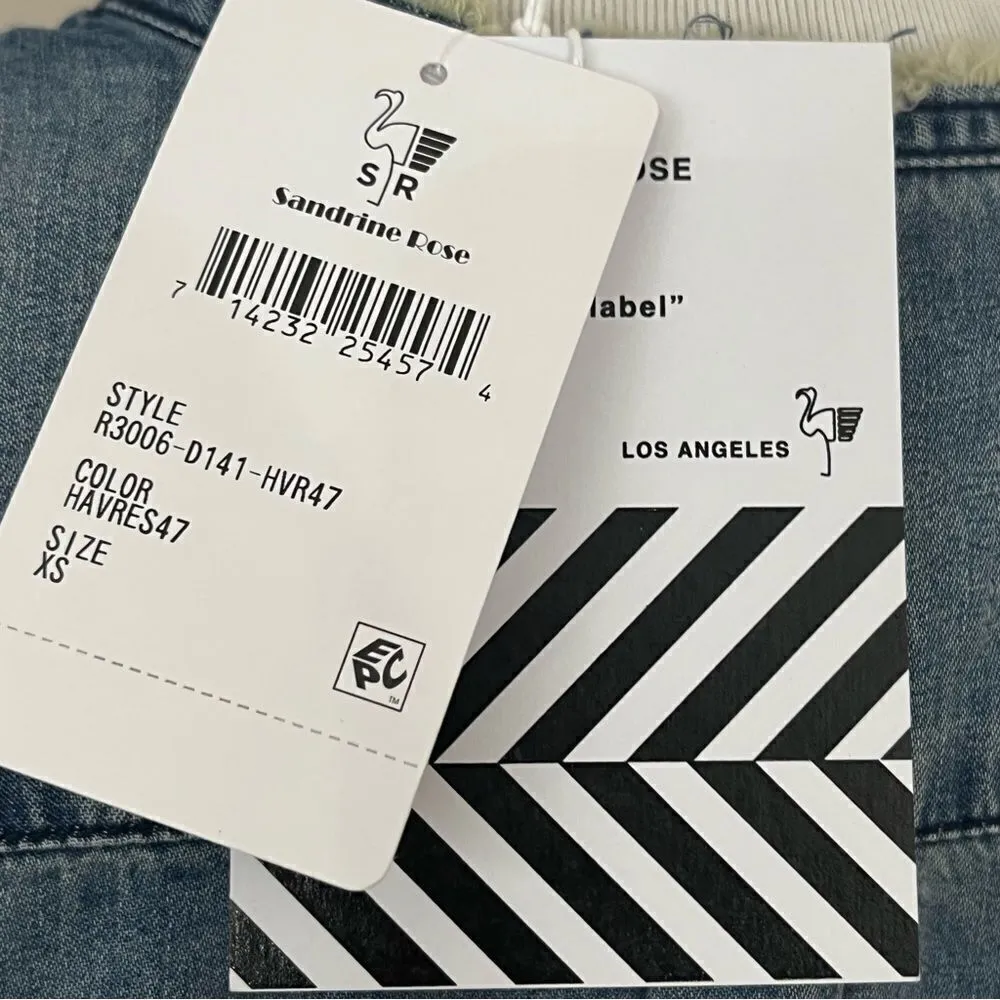 Sandrine Rose x Free People Long Sleeve Cotton Denim Shirt Dress XS/S NEW Blue - Image 4