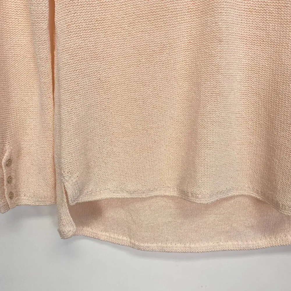 J. McLaughlin  Light Pink Knit Beach Sweater - Image 4