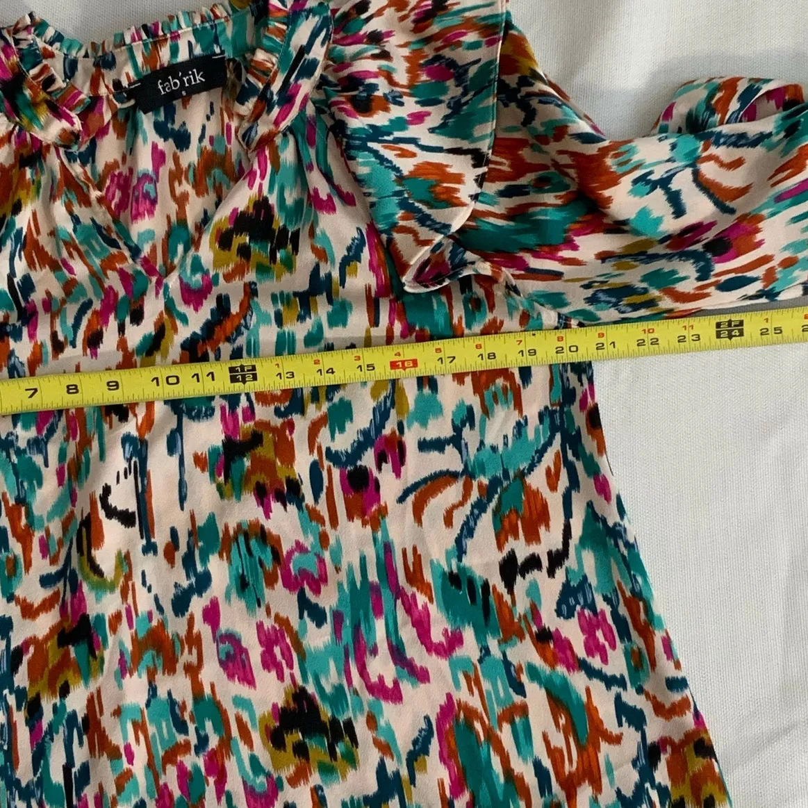 Fab'ric Colorful‎ top size small - Image 4