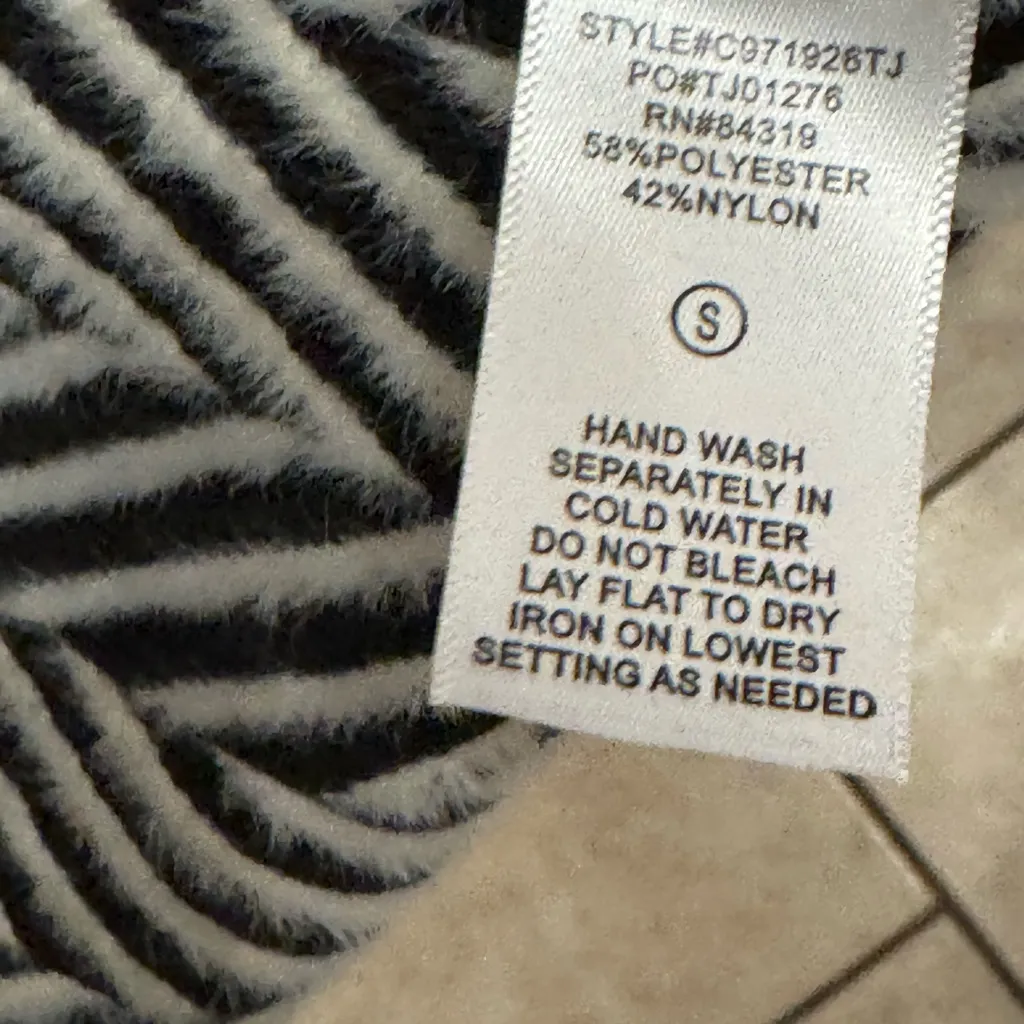 CRYUS TRENCH OVERCOAT WOMEN’S SIZE SMALL BLACK CHEVRON OUTERWEAR Size Small - Image 7