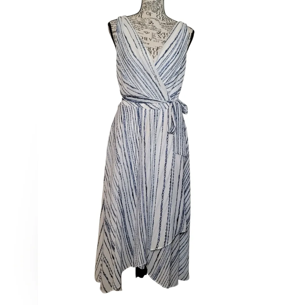 DKNY CHAIN PRINT MIDI DRESS  Size:M - Image 2