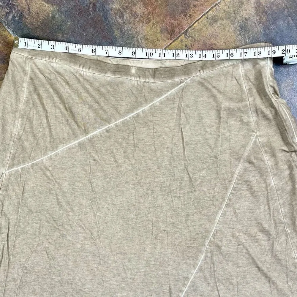 NWT Chico’s Pieced Fabric Mix Meghan Taupe Skirt 3 XL 16 - Image 3