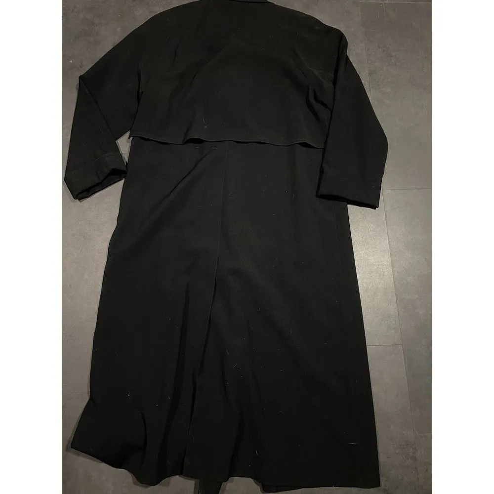 Gallery Black Trench Coat - EUC - Size 10.‎ 200 - Image 8