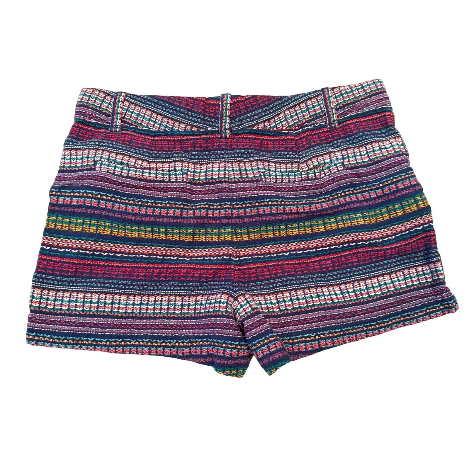 Gap‎ 3" City Shorts Women's 8 Multicolor Weave Boho Hippie Y2K Peasant Indie - Image 7