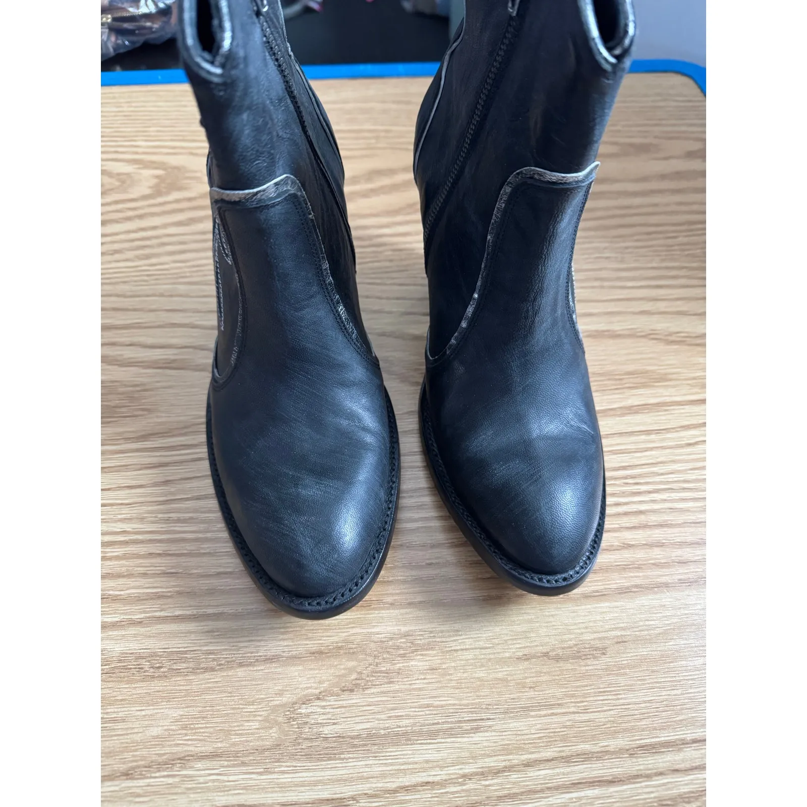 Old Gringo Marilyn black leather ankle boots size 9 - Image 3