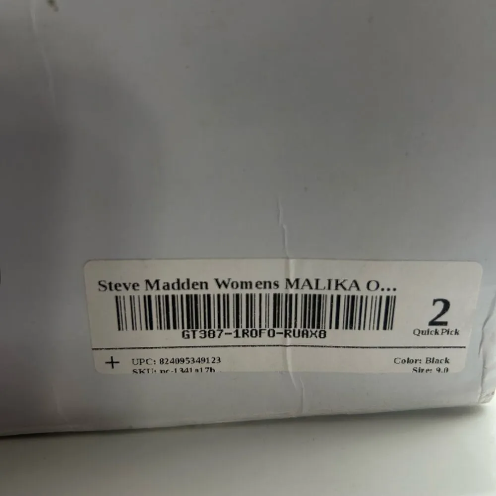 Steve Madded Heels Women 9 Black Malika Open Toe Strap Sandals Wedding Party NEW - Image 12