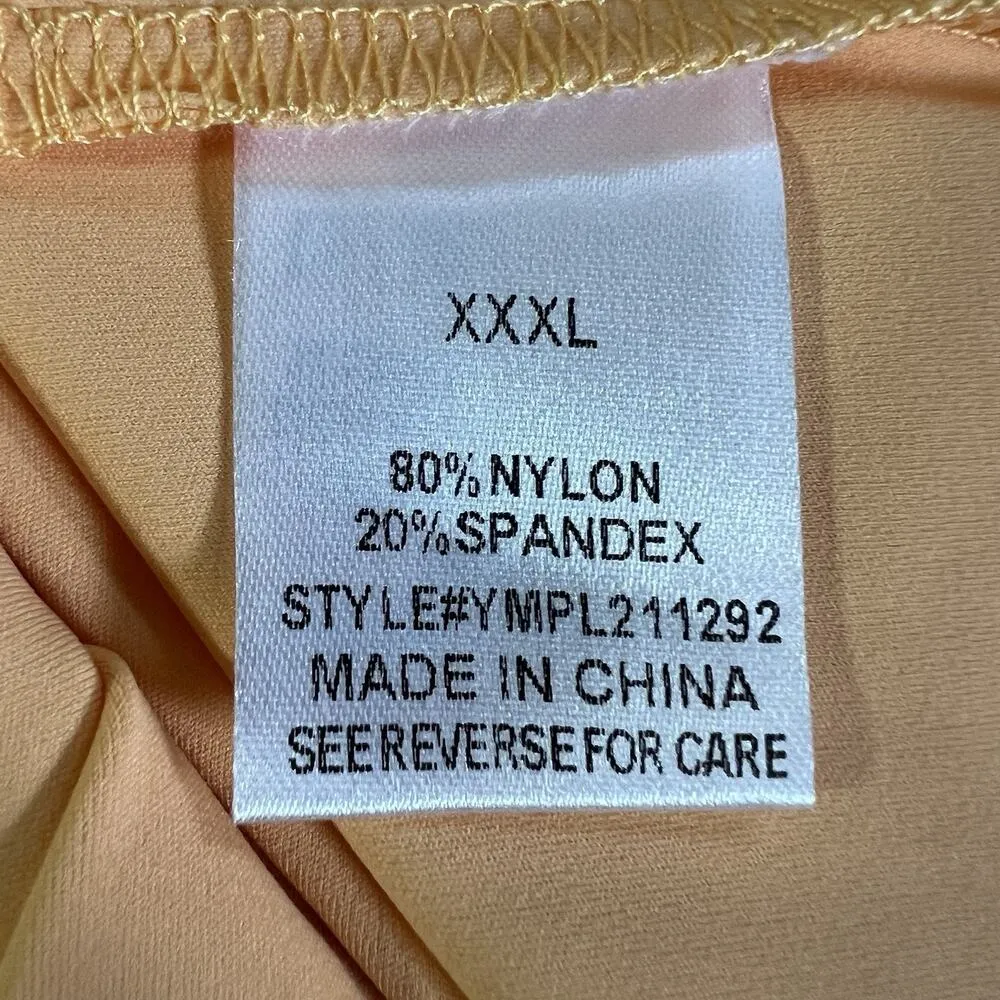 Pink Lily Womens Cutout Bodycon Dress Colorblock Pink Orange Sexy Tube Dress 3XL - Image 9