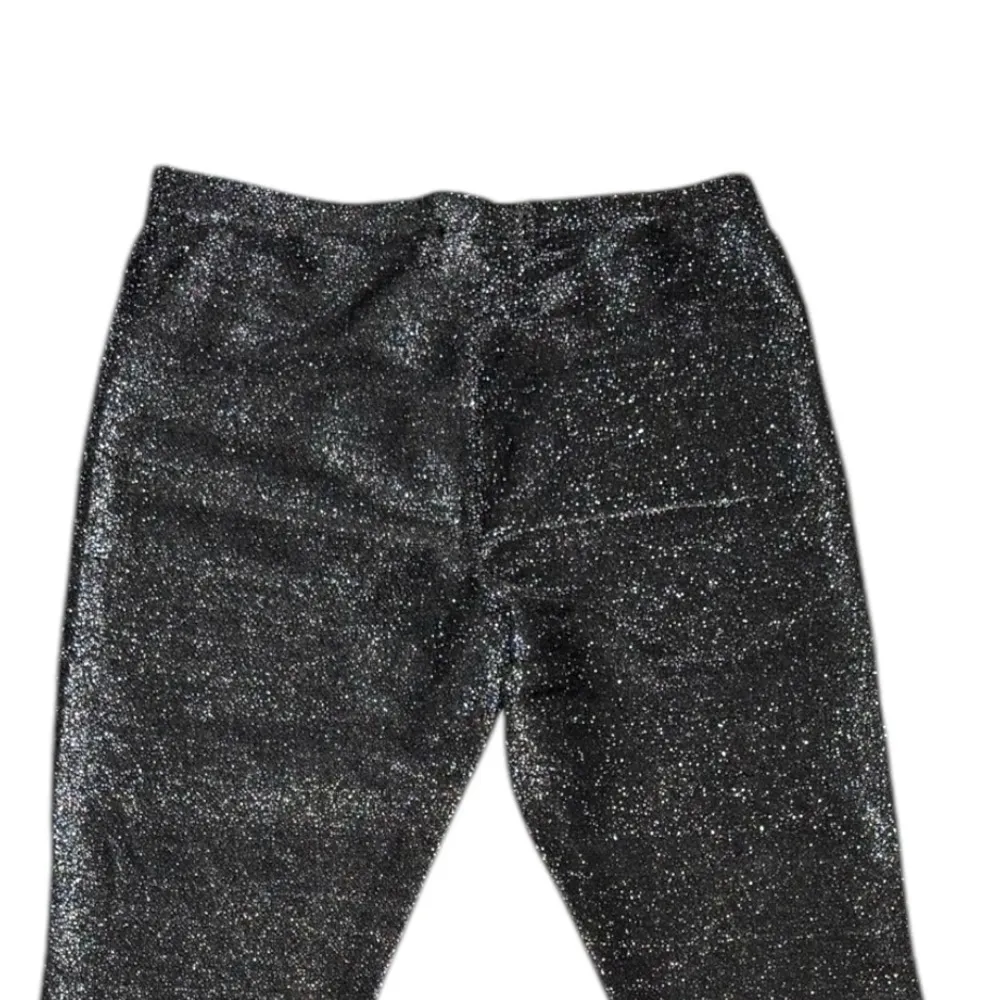 Urban outfitters‎ black metallic sparkly skinny leggings Small - Image 2
