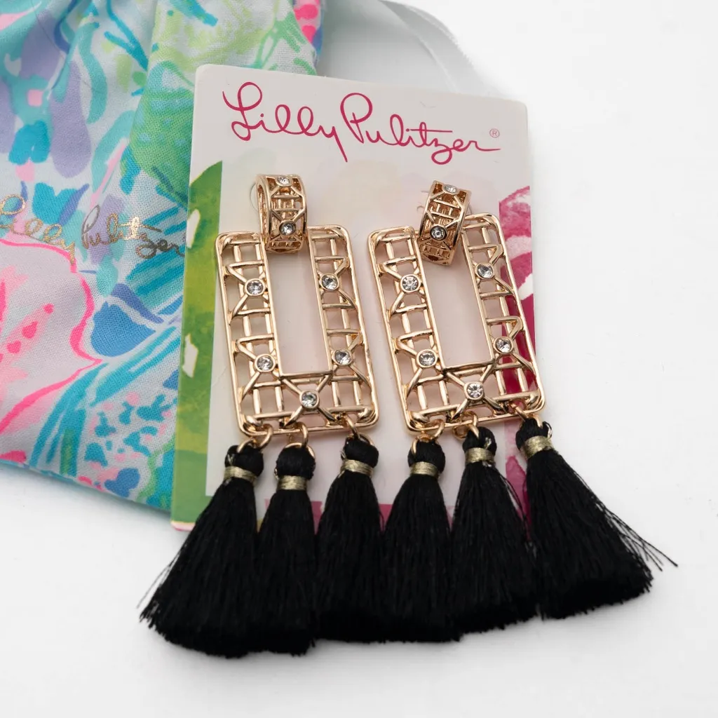 Lilly Pulitzer – Island Vibes Tassel Earrings - Image 2
