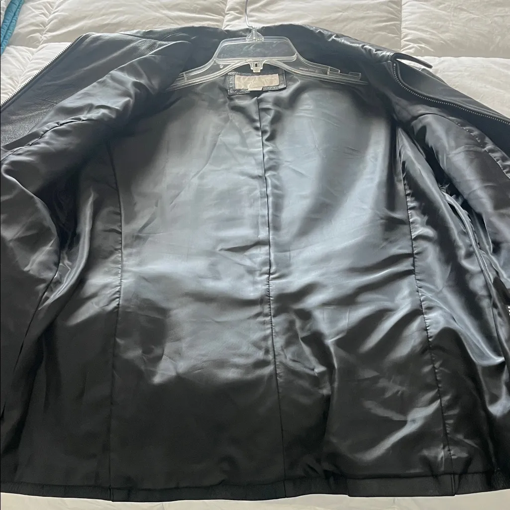 Worthington  Midnight Black Leather Jacket - Image 5