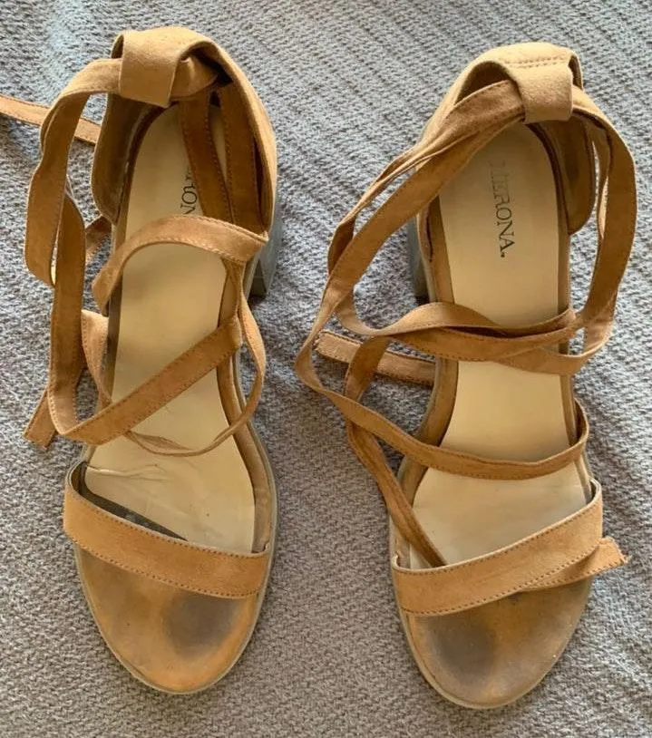 Merona lace up sandals - Image 4