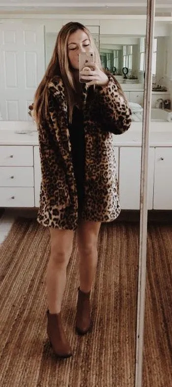 SheIn FAUX FUR LEOPARD PRINT JACKET - Image 2