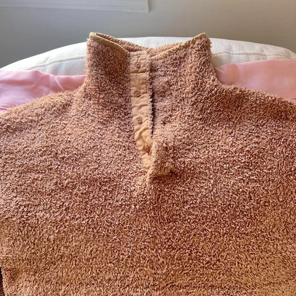 pullover brown teddy jacket - Image 5