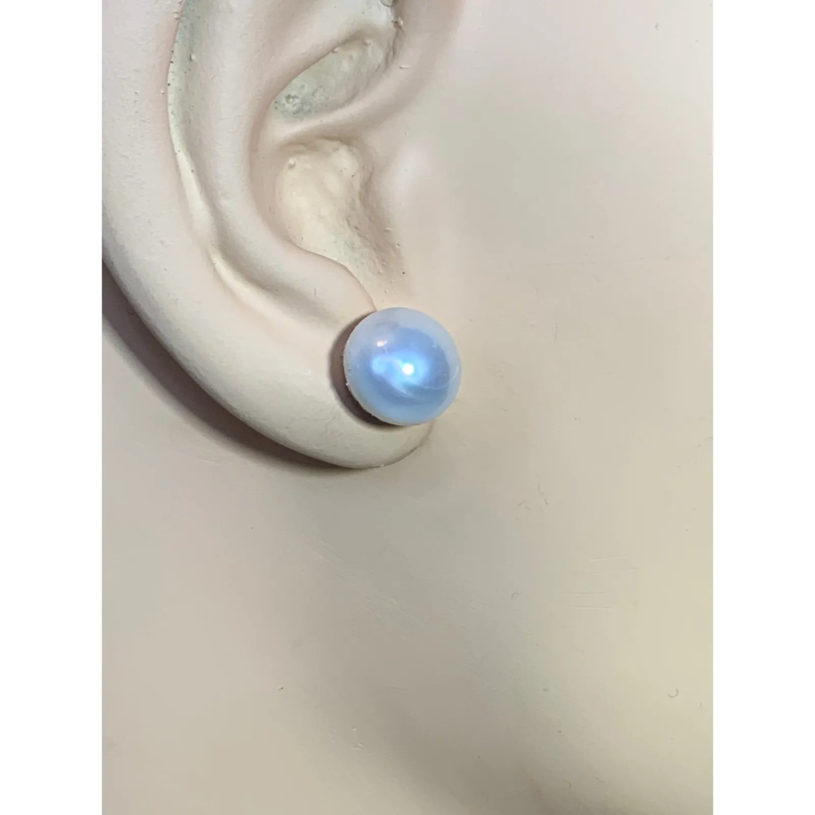 Sterling Silver AAA Pearl Earrings. Bridal Pearl Earrings. Fresh Water Pearls. White - Image 3