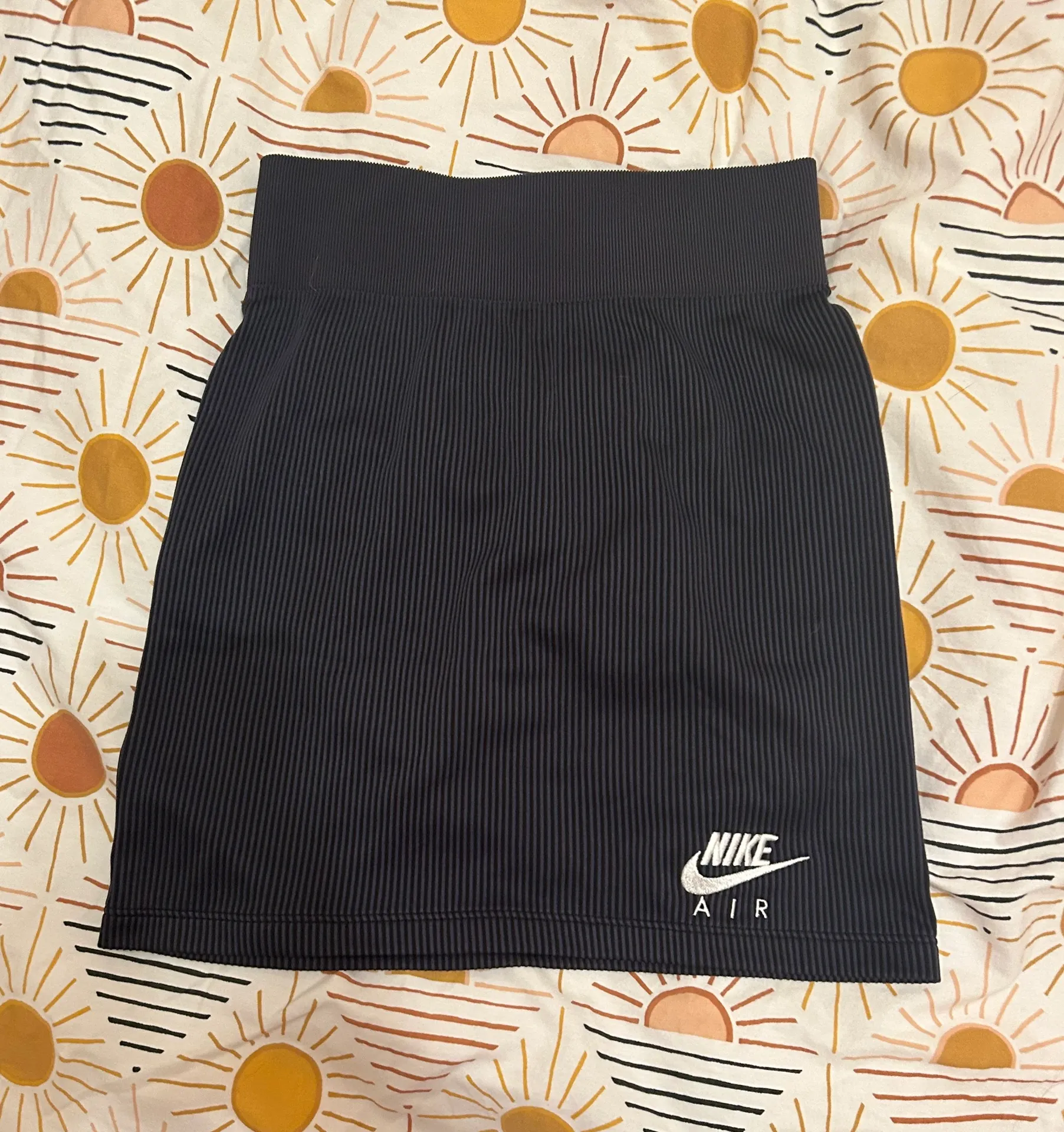 Black Air Ribbed Skirt - Image 2