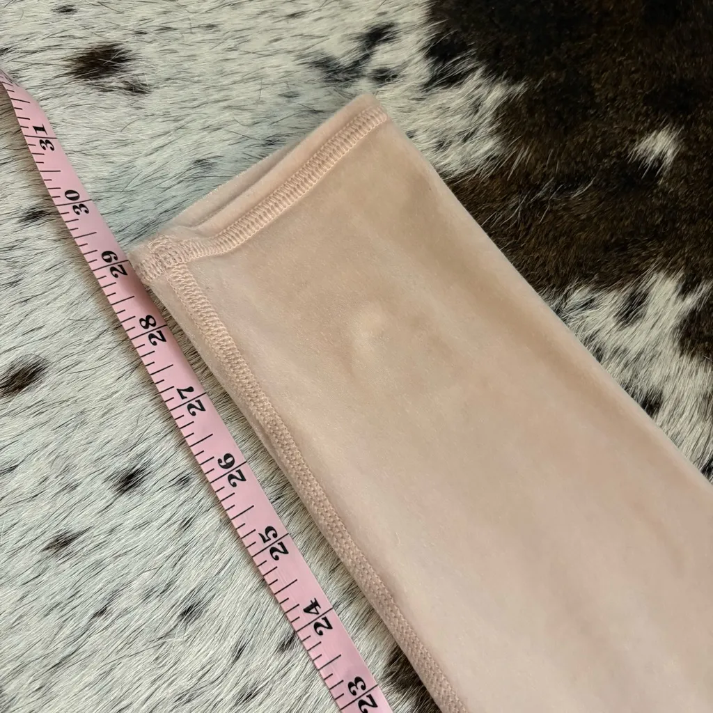 ALO YOGA Pink Nectar Velvet Velour‎ Leggings Size Large Y2K - Image 9