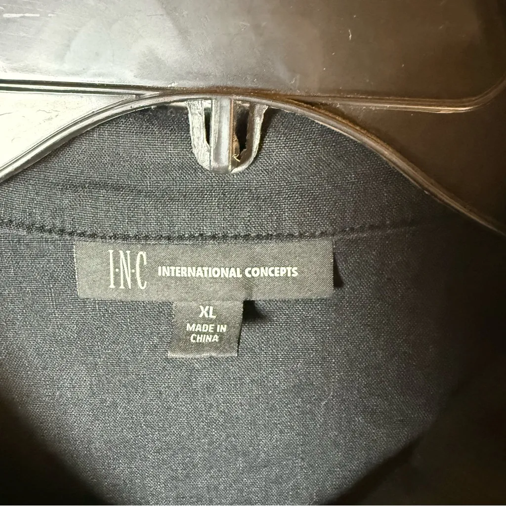 I.N.C International Concept Black Lace Sleeve Women's Jacket SZ:XL - Image 9