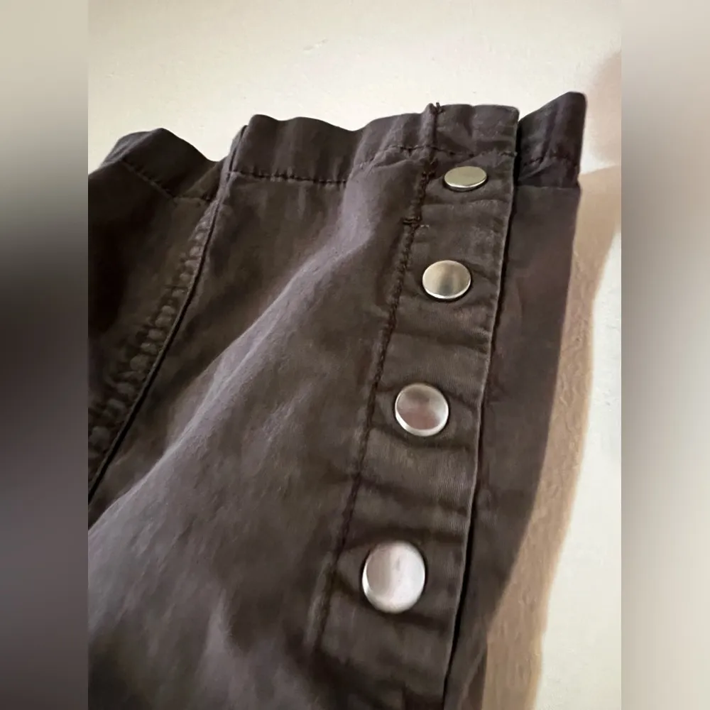 JM Collection Capri Crop Casual Pants Full Elastic Waist Size 8 Brown Check - Image 6