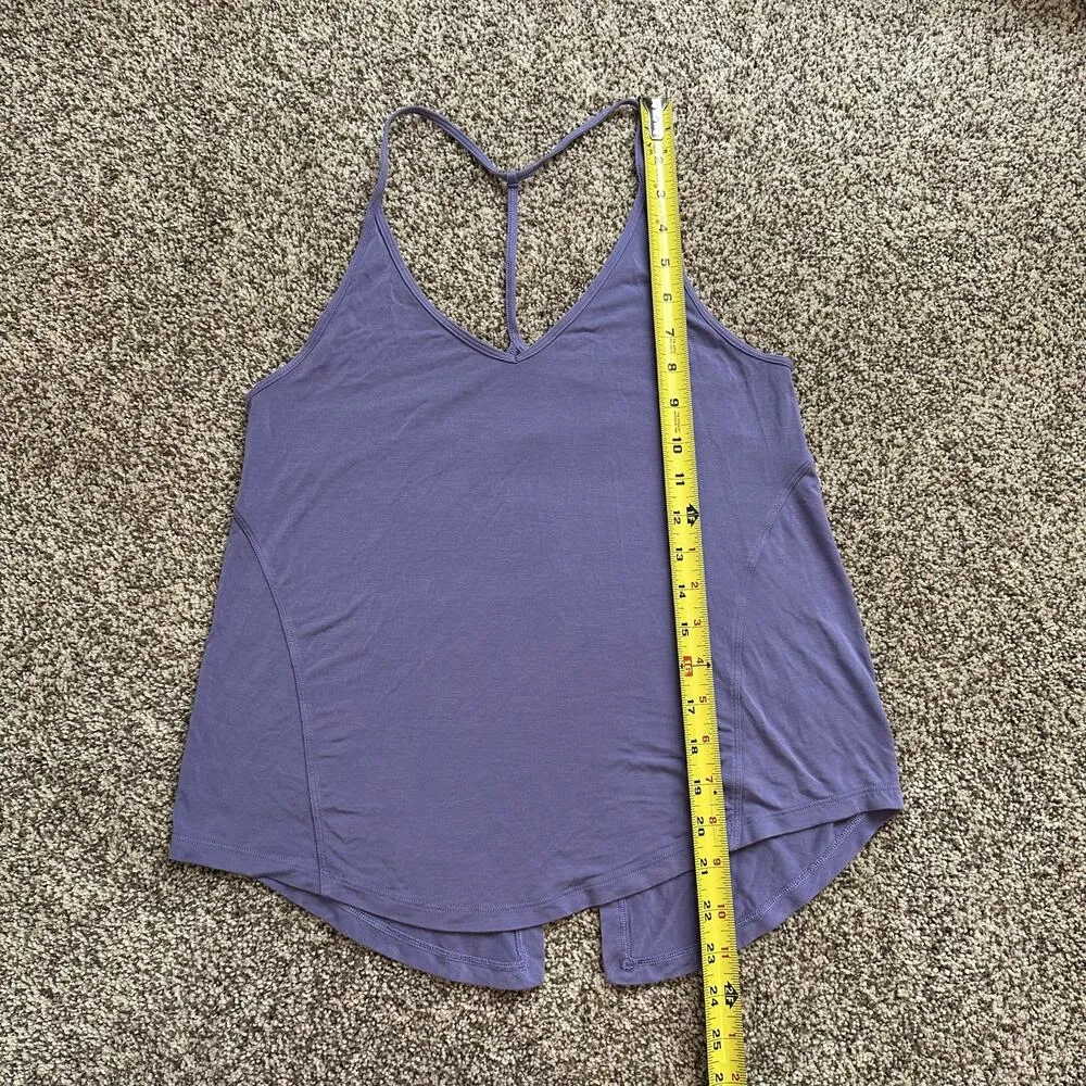 Lululemon purple sleeveless tie back spaghetti strap tank top - Image 8