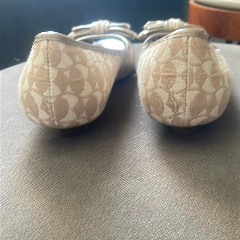 Anne Klein Taupe Peep-Toe Bow Kitten Heels Womens 6 Classic Preppy Girly - Image 12