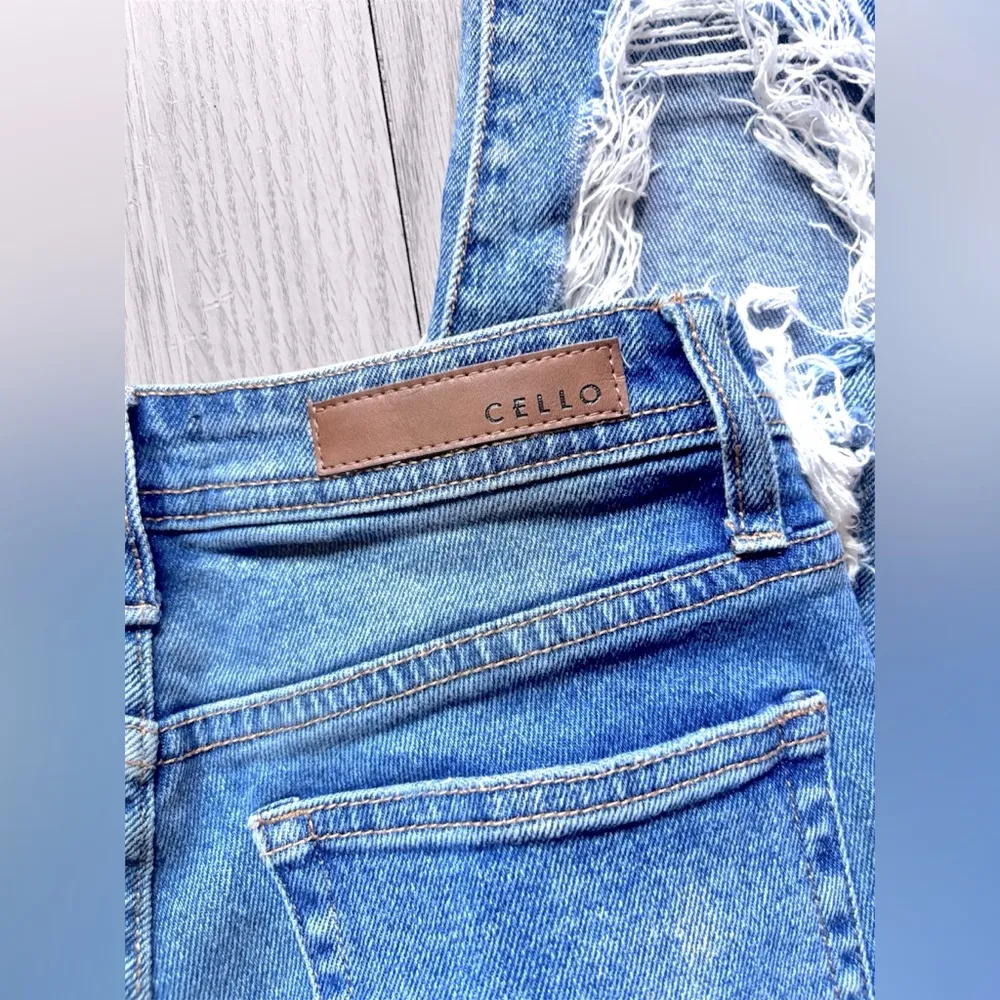 CELLO Women’s Ripped Distressed Blue Denim Jeans - Image 5