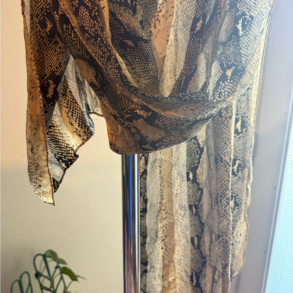 Exotic Snake Pattern 100% Silk made in Italy for Nordstrom - Image 4