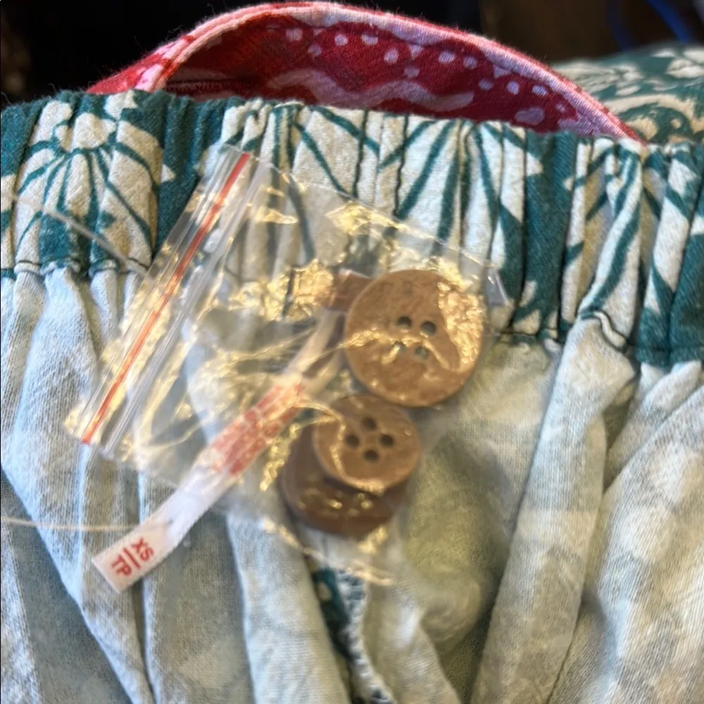 Free People Romper Shortalls Overalls Boho Print NWOT - Image 11