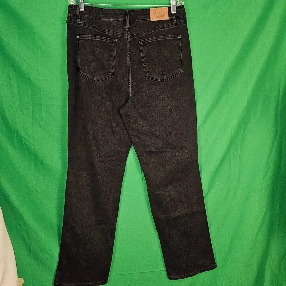 Judy Blue Black Nashville Rigid Magic High Rise Straight Leg‎ Jeans 13/31 13 31 - Image 2