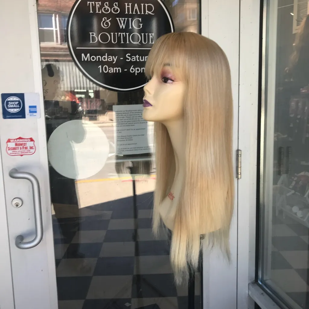 27/613 Blonde wig human hair bangs Long 2020 - Image 3