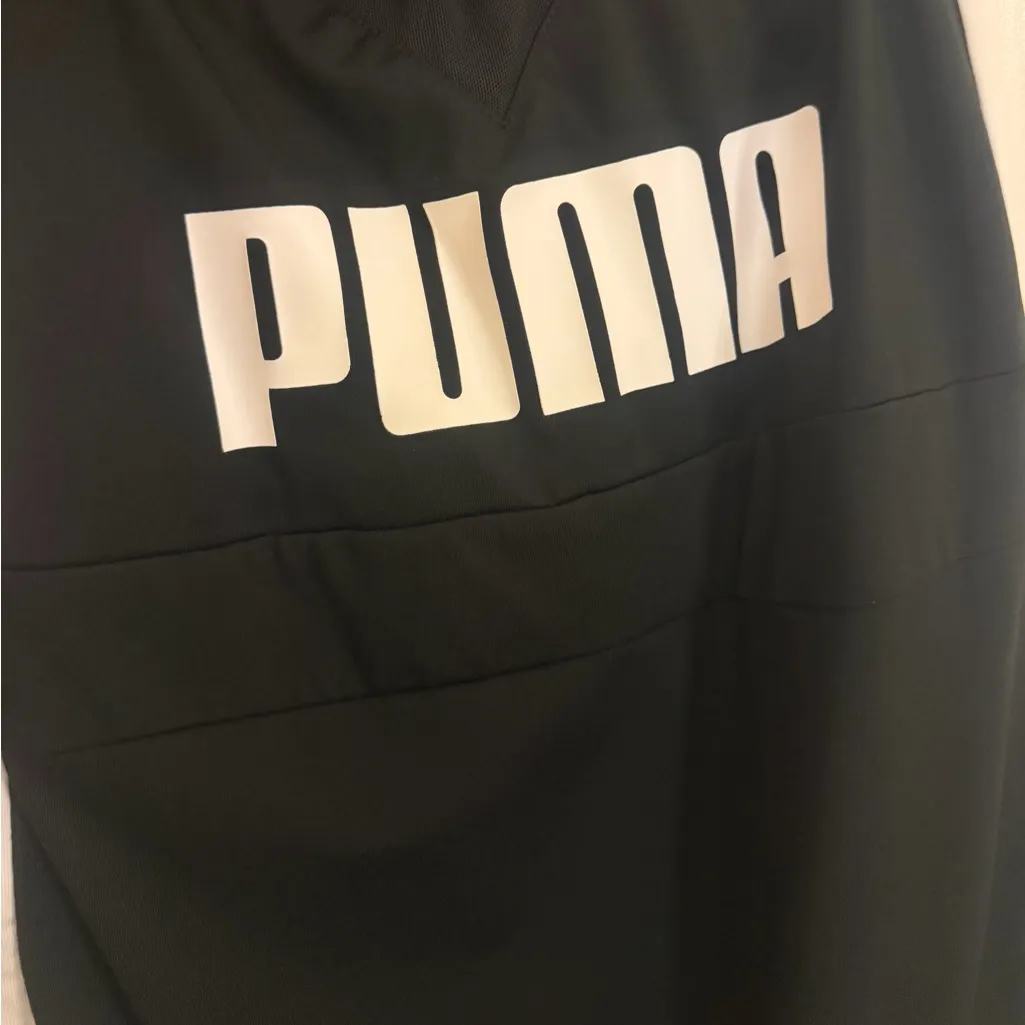 Puma Women's Black with white side stripe w/puma logo Crisscross Backless Dress - Image 4