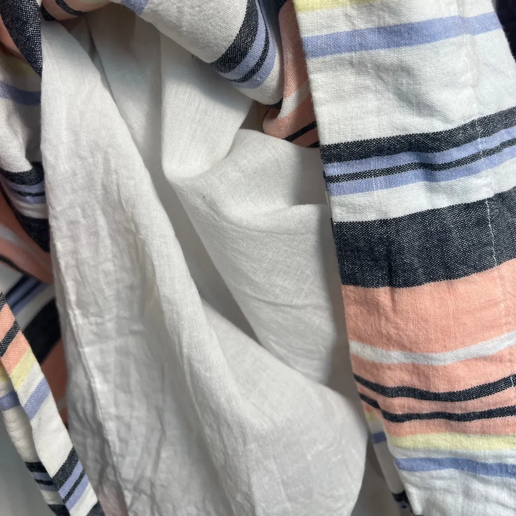 Free‎ People Multicolour Lilah Cotton Pleated Tube Maxi Dress Small Boho Summer - Image 9