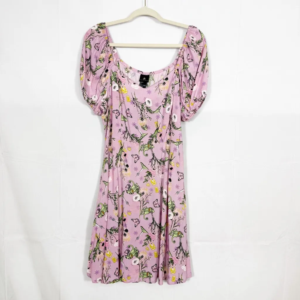Disney Princess X Hot Topic Tangled Pascal Floral Sweetheart Dress Printed - Image 2