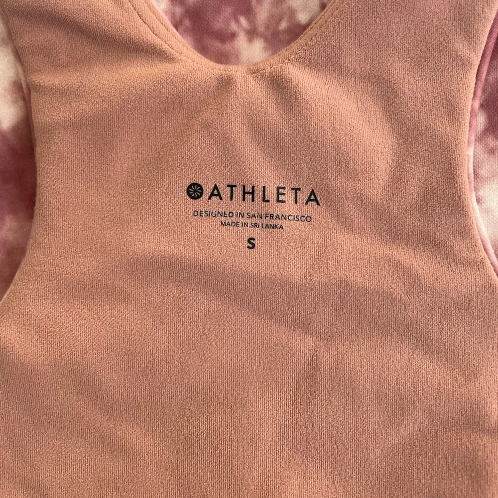 ATHLETA Conscious Crop Sports Bra Tank Top in Just Dance Ballerina Gown Size S - Image 9