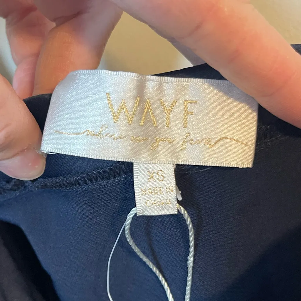 Wayf Navy Blue Dress - Image 5