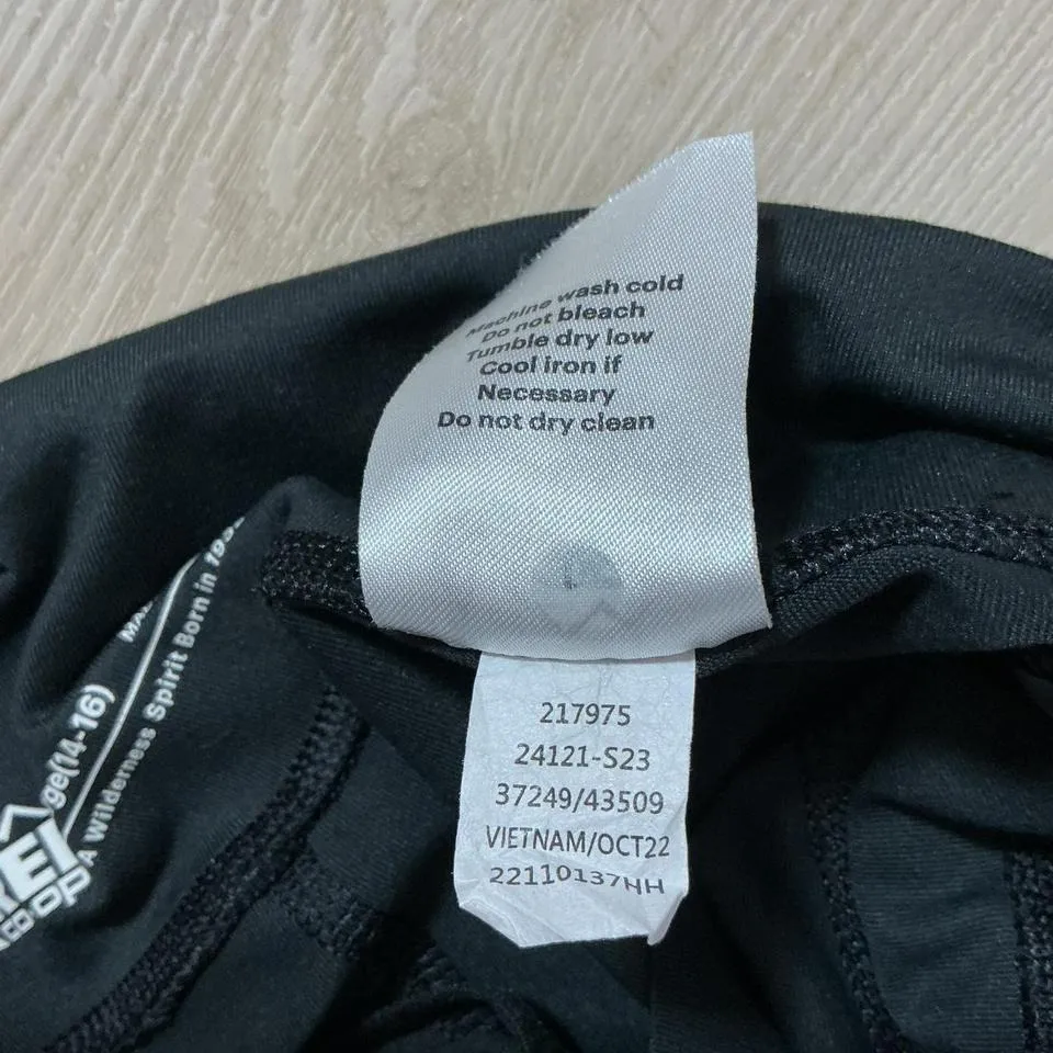 REI Co Op Womens Black Active Leggings Pockets Size Large - Image 3