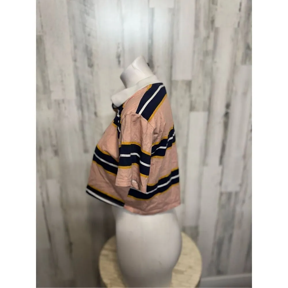 Derek heart stripped crop top - Image 3