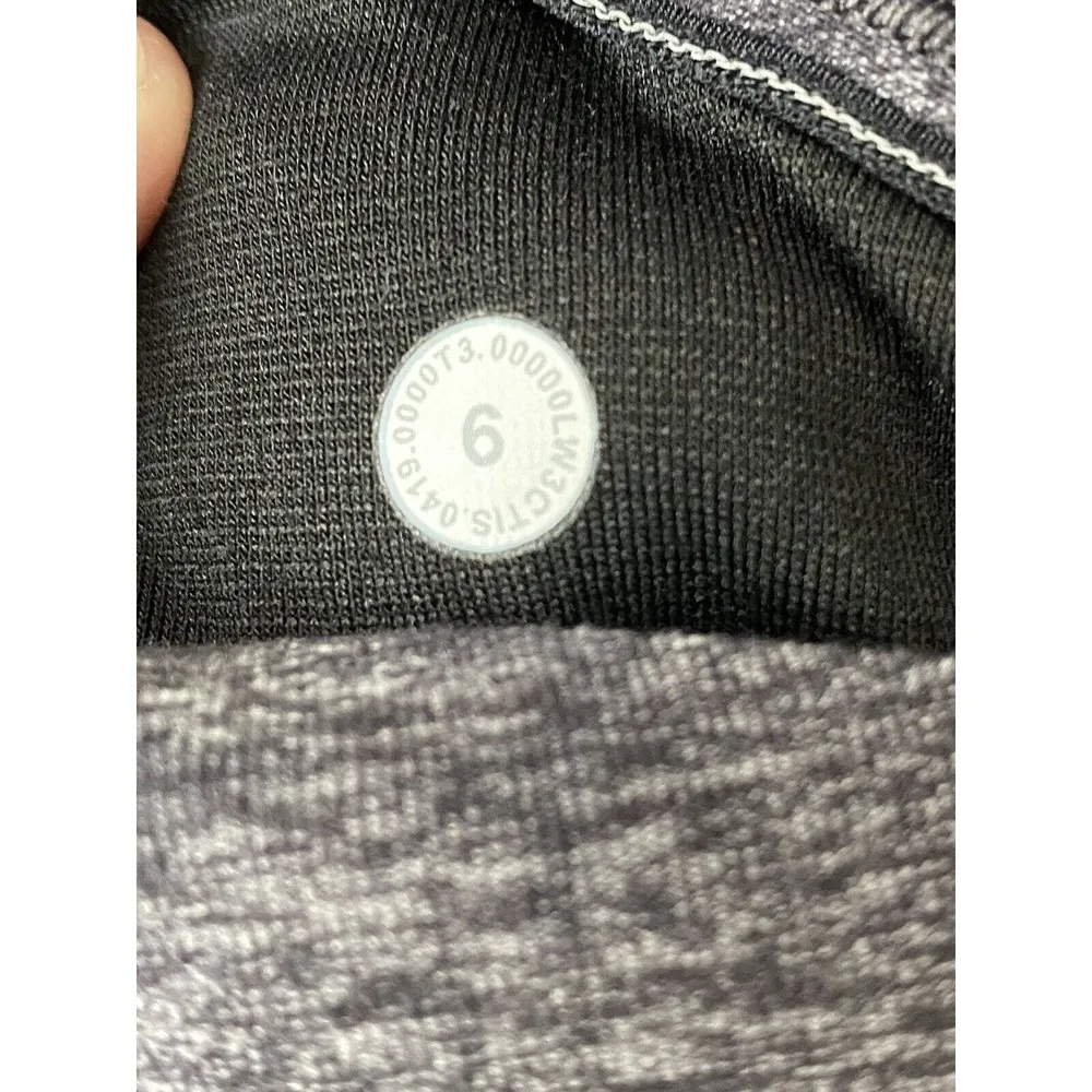 Lululemon Outrun the Elements 1/2 Zip -‎ Incognito Camo HTR Black / Size 6 - Image 7