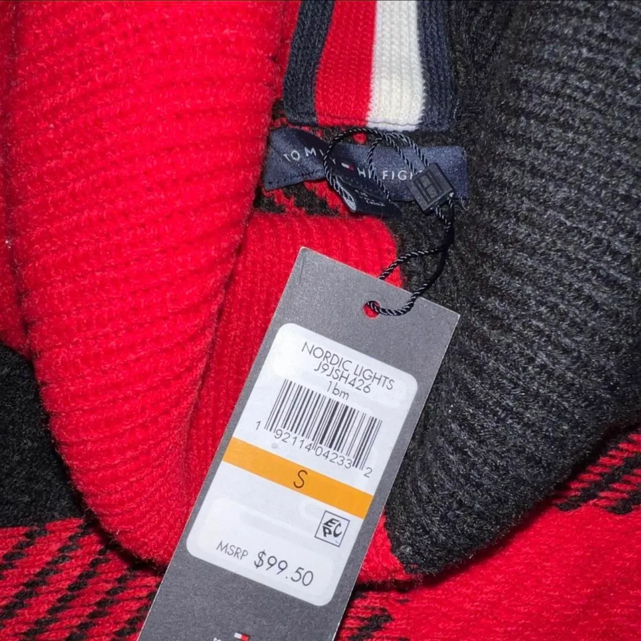 NEW  Red And Black Turtleneck Sweater Size Small - Image 3