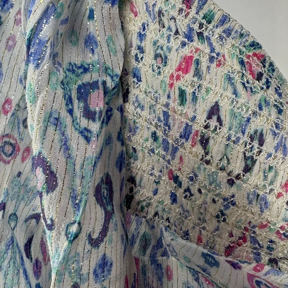 NWT ROCOCO SAND Lada Crop Top in Blue Size Large‎ - Image 6