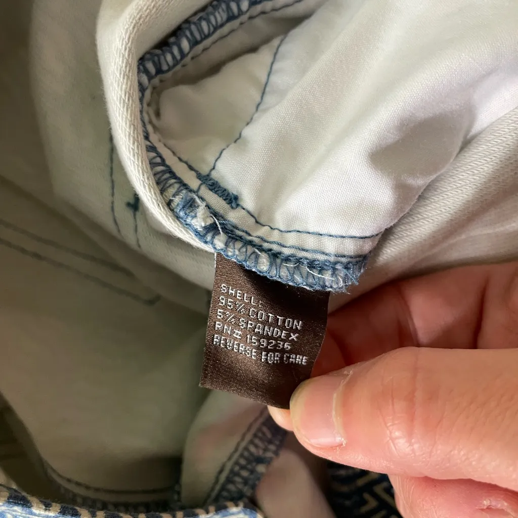 J. McLaughlin Baxter Jeans Micro Aegean Link Print Zipper Ankles - Sz 6 💚🎀 - Image 13