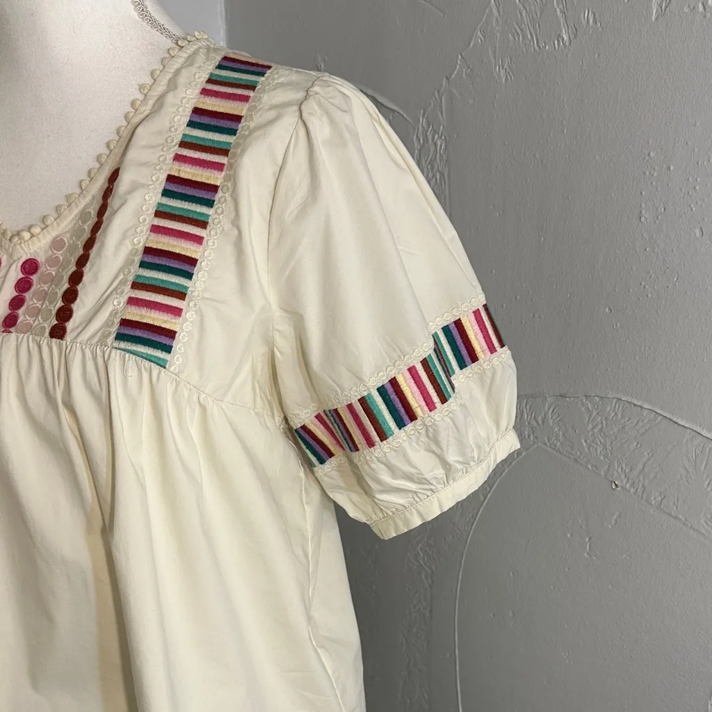 🌸 THML Embroidered Boho Blouse – Artisanal Charm Meets Chic Style 🌸 - Image 4