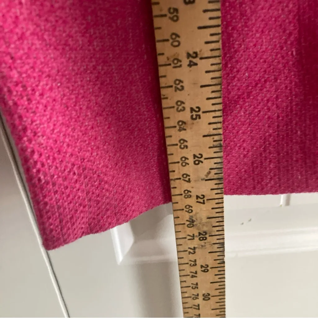 Talbots Flare Sleeve Tweed Open Front Jacket 18W Pink - Image 10