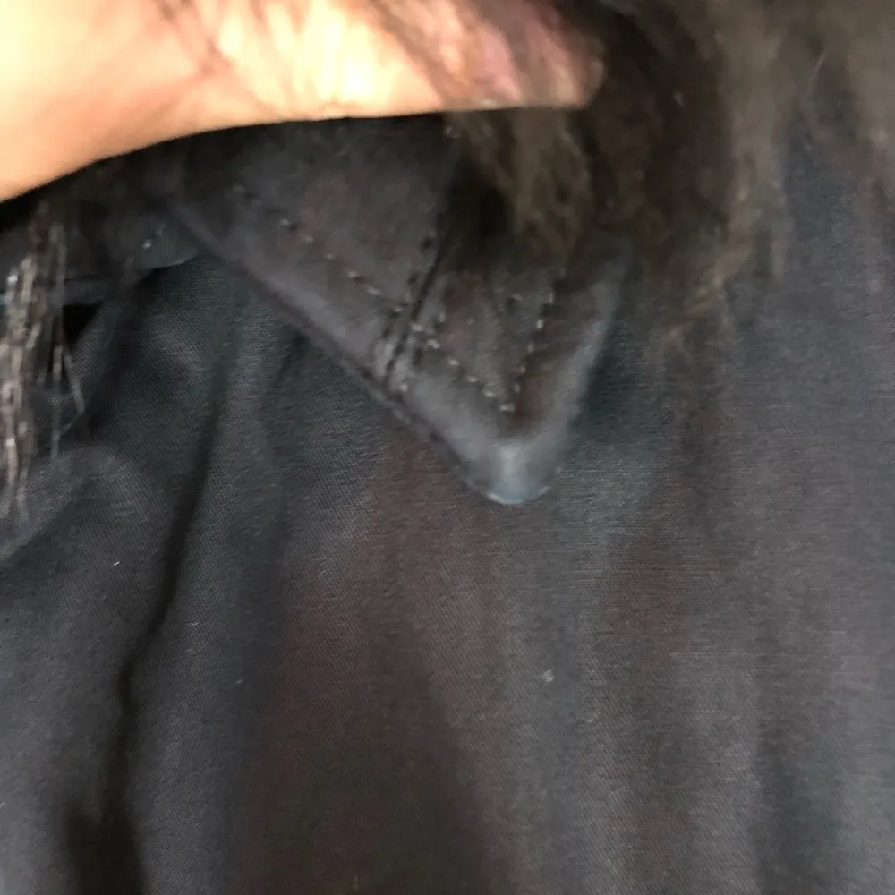 THE KOOPLES Raccoon Leather Navy Blue Parka XS - Image 11