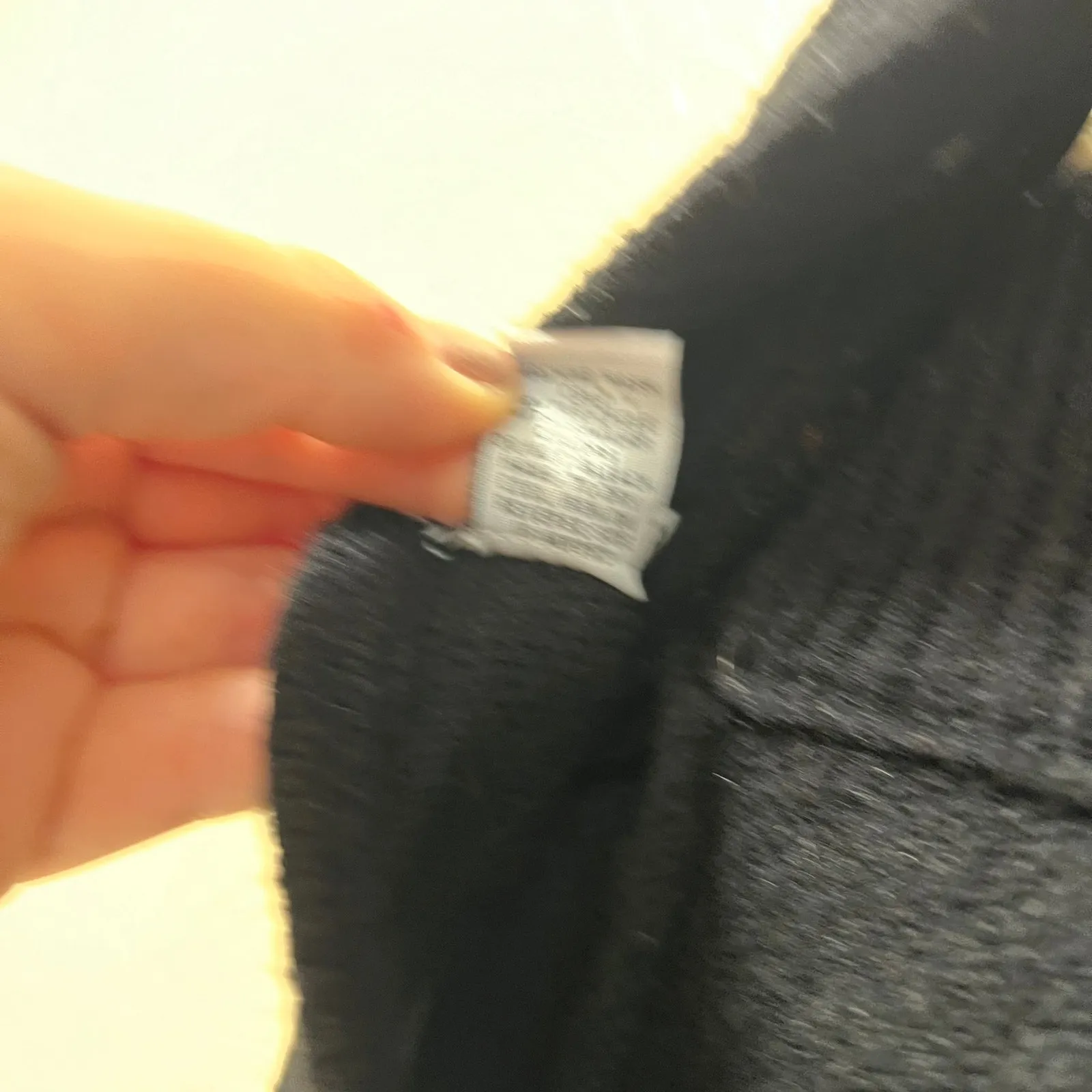 rue21 Crop Top Sweater Black Long Sleeve Pullover Back Tie High Neck Sz XS - Image 8