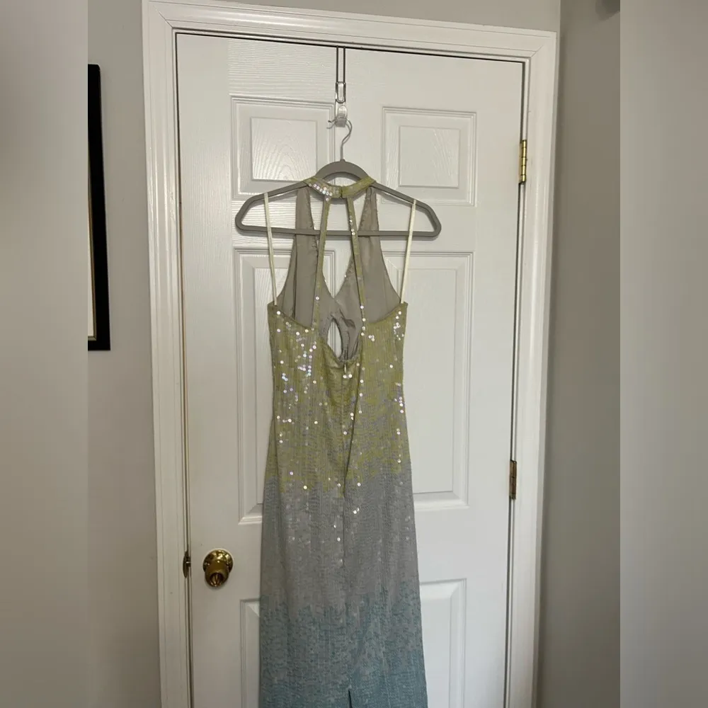 YAURA Kitan Dress in Ombre Sequin Size 10 - Image 7