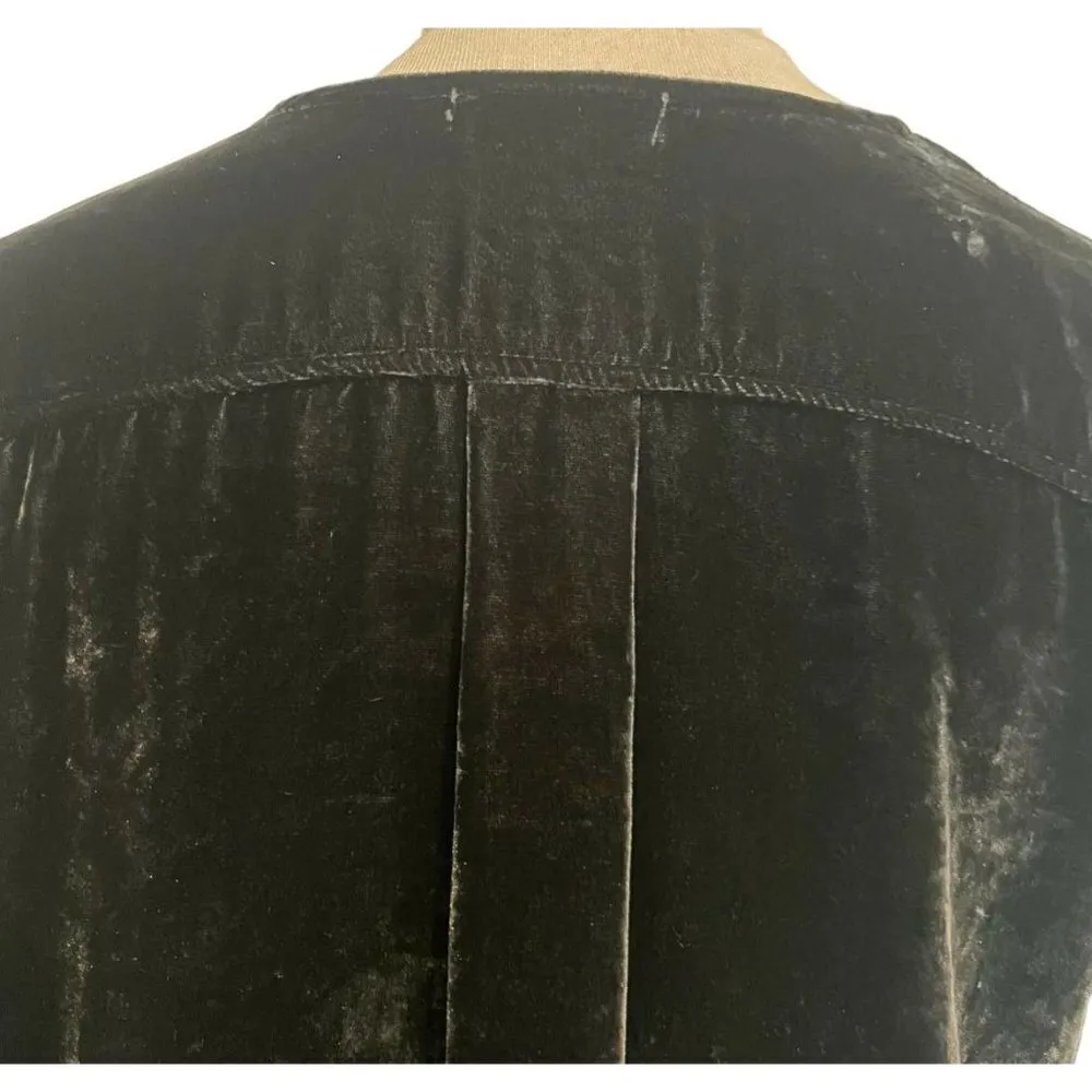 CP SHADES Size Small  Top Blouse Velvet Low Sleeveless Hi Lo - Image 5