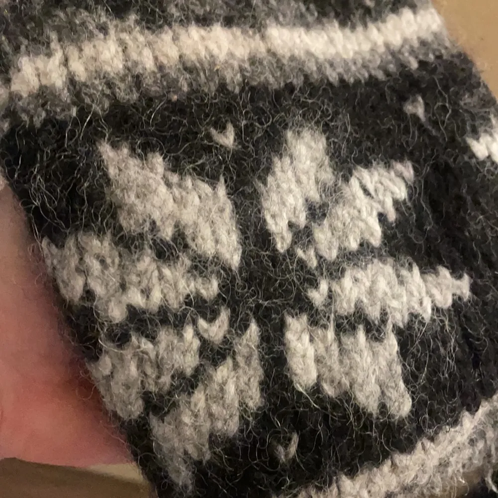 Pacific&Co Peruvian Trading . alpaca wool soft warm fair isle jacket M gray - Image 5